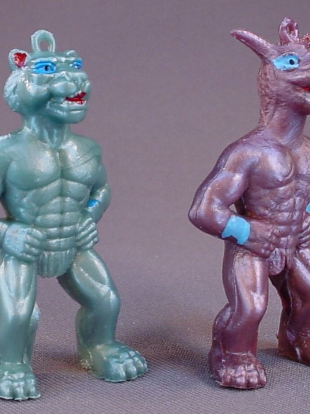 Muscle Galaxy Warriors, Lot Of 11 PVC Pencil Topper Figures, Vintage Toys - Picture 7 of 9